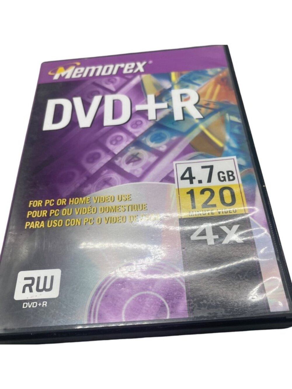 Memorex DVD + R 4.7gb 120 minute video 4X RW READ